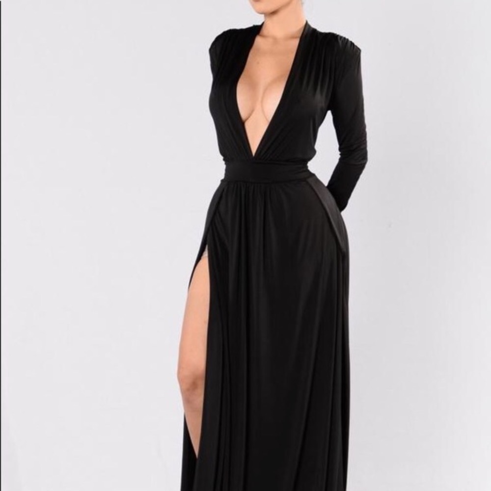 Fashion nova side split dress